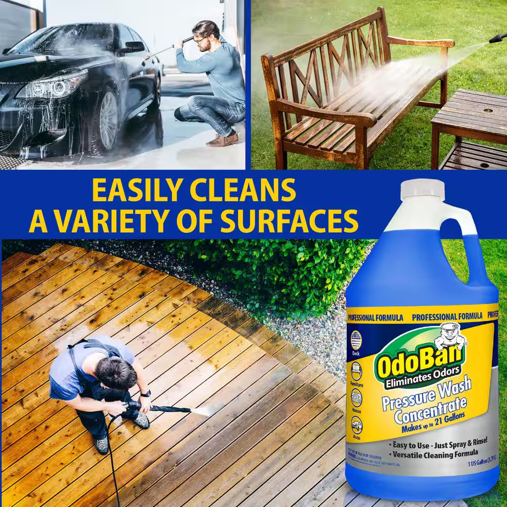 1 Gal. Pressure Wash Concentrate, Pro Pressure Washer Soap/Detergent for Siding,