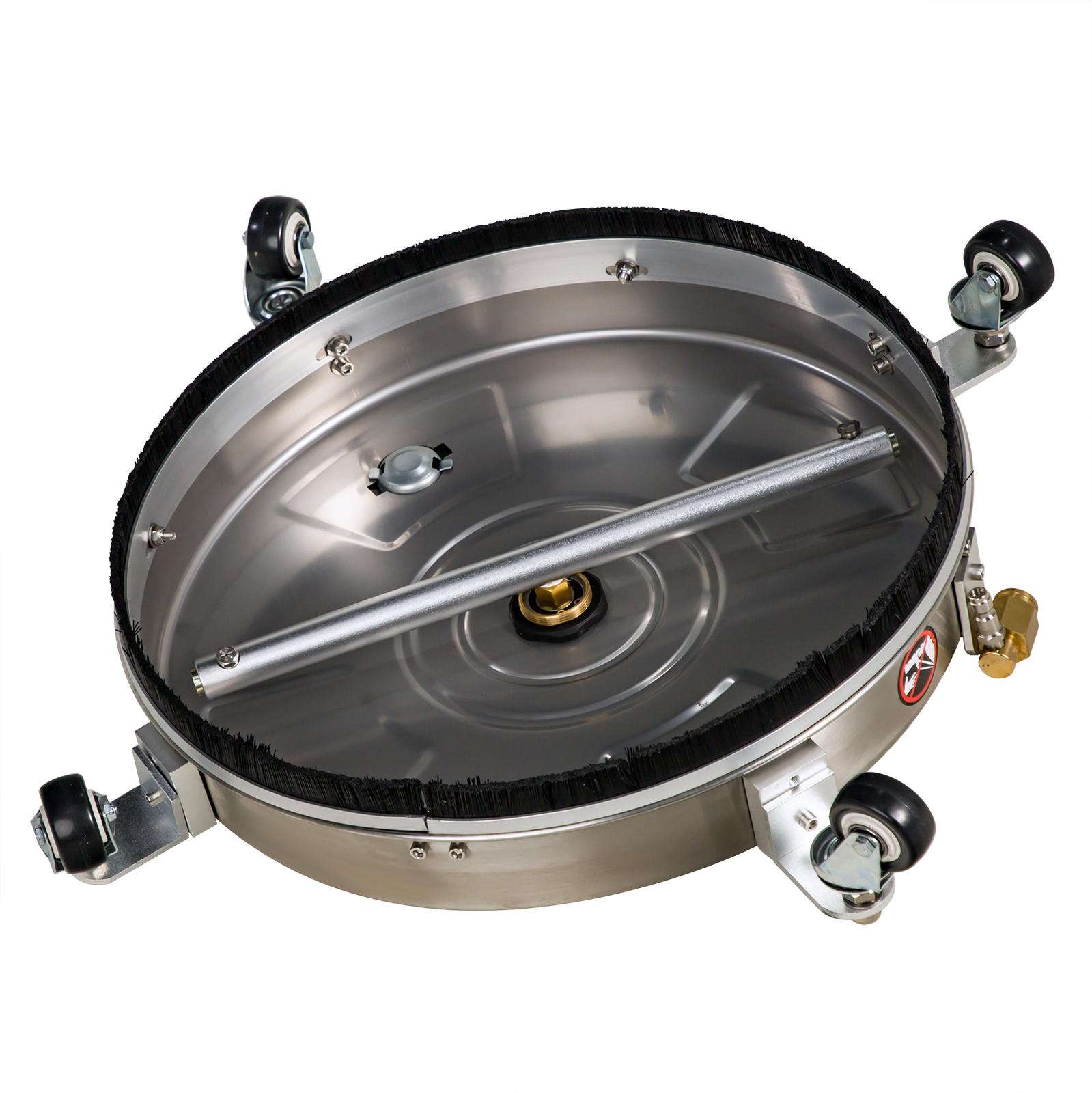 18″ Pressure Washer Surface Cleaner w/ Wheels 4000 PSI + 2 Extension Wand