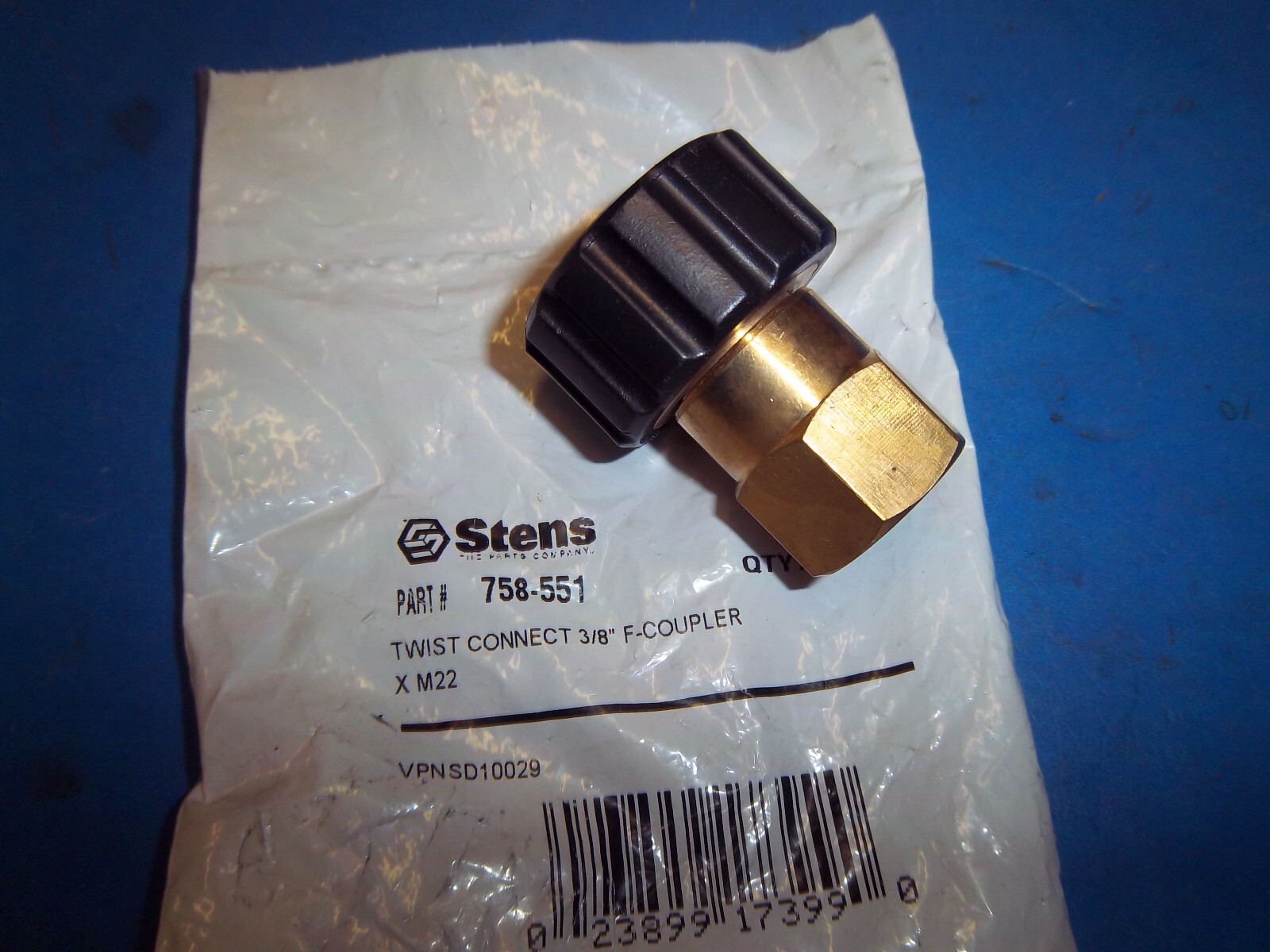 758-551 Fixed Twist Fast Coupler General Pump D10029 4000 PSI Power Washer SZ2
