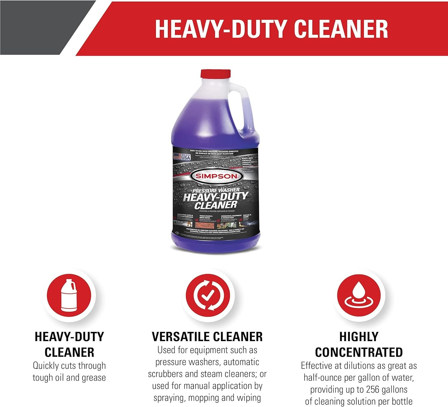 1 Gallon Concentrated Cleaner – Perfect for Pressure Washers & Spray Bottles
