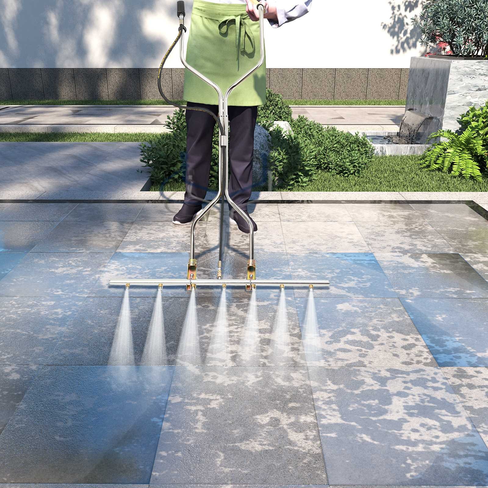 39′ 7-Hole Water Broom For Hot and Cold Water Pressure Washer 5000PSI 40L/min