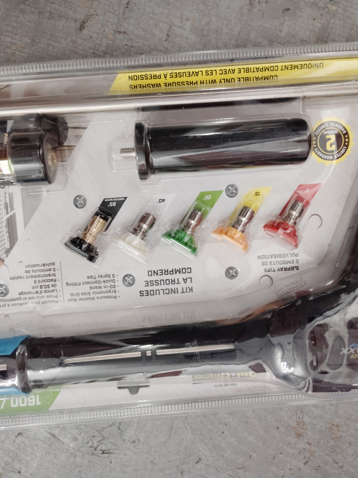 Surface Max 4500 PSI Pressure Washer Accessories Gun, Hoes, Brush And More