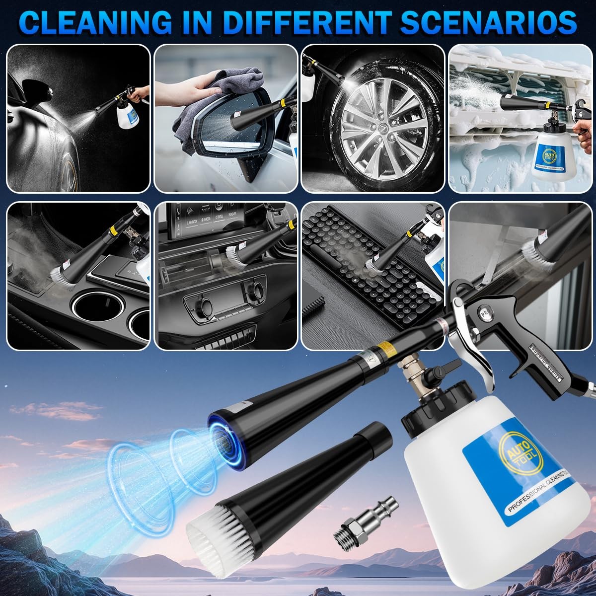 Car Cleaning Gun,High-Pressure Air Blow Gun,Air Set2
