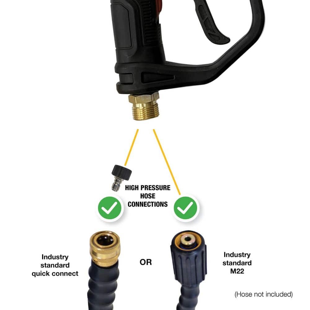 DEWALT Spray Gun with Side Assist Handle, M22 Connections