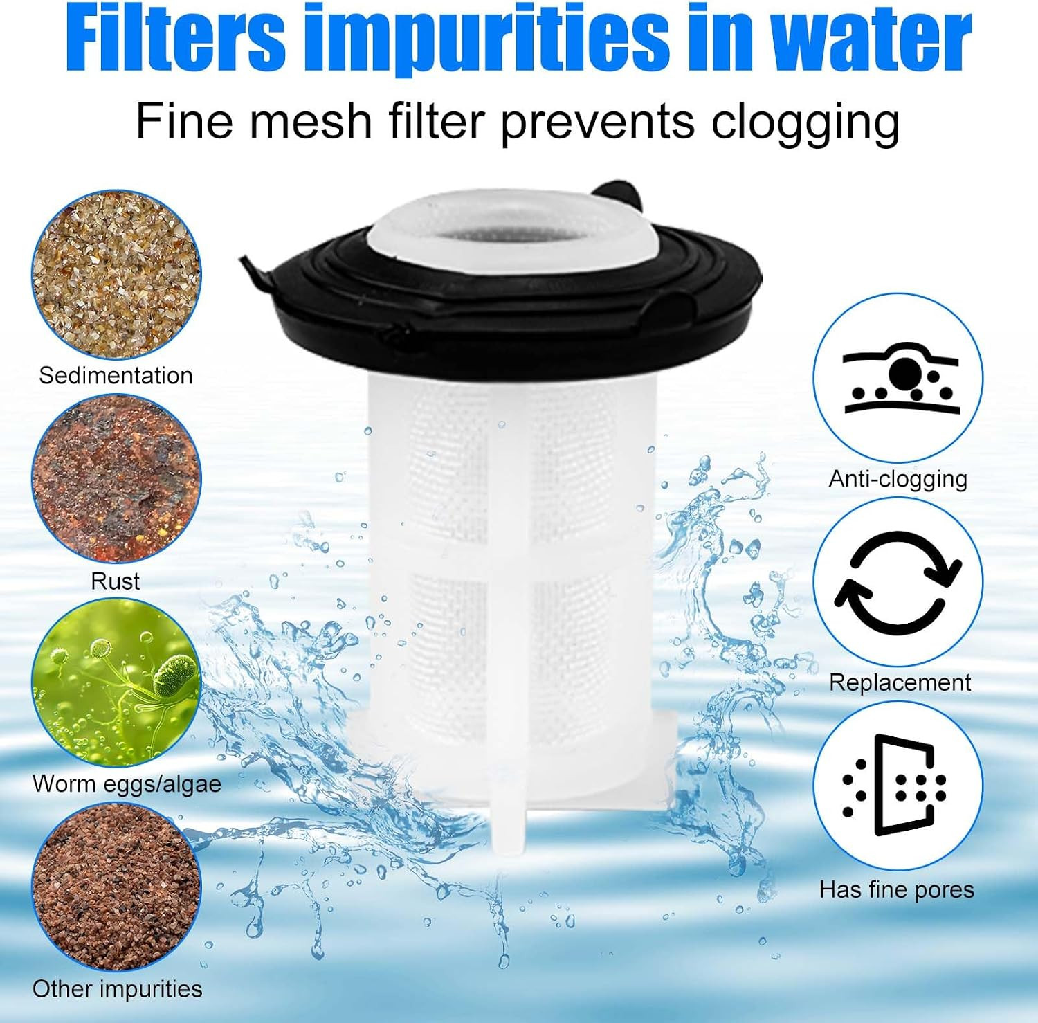 5pcs Pressure Washer Garden Hose Adapter, Pressure Washer Water Filter Pressure