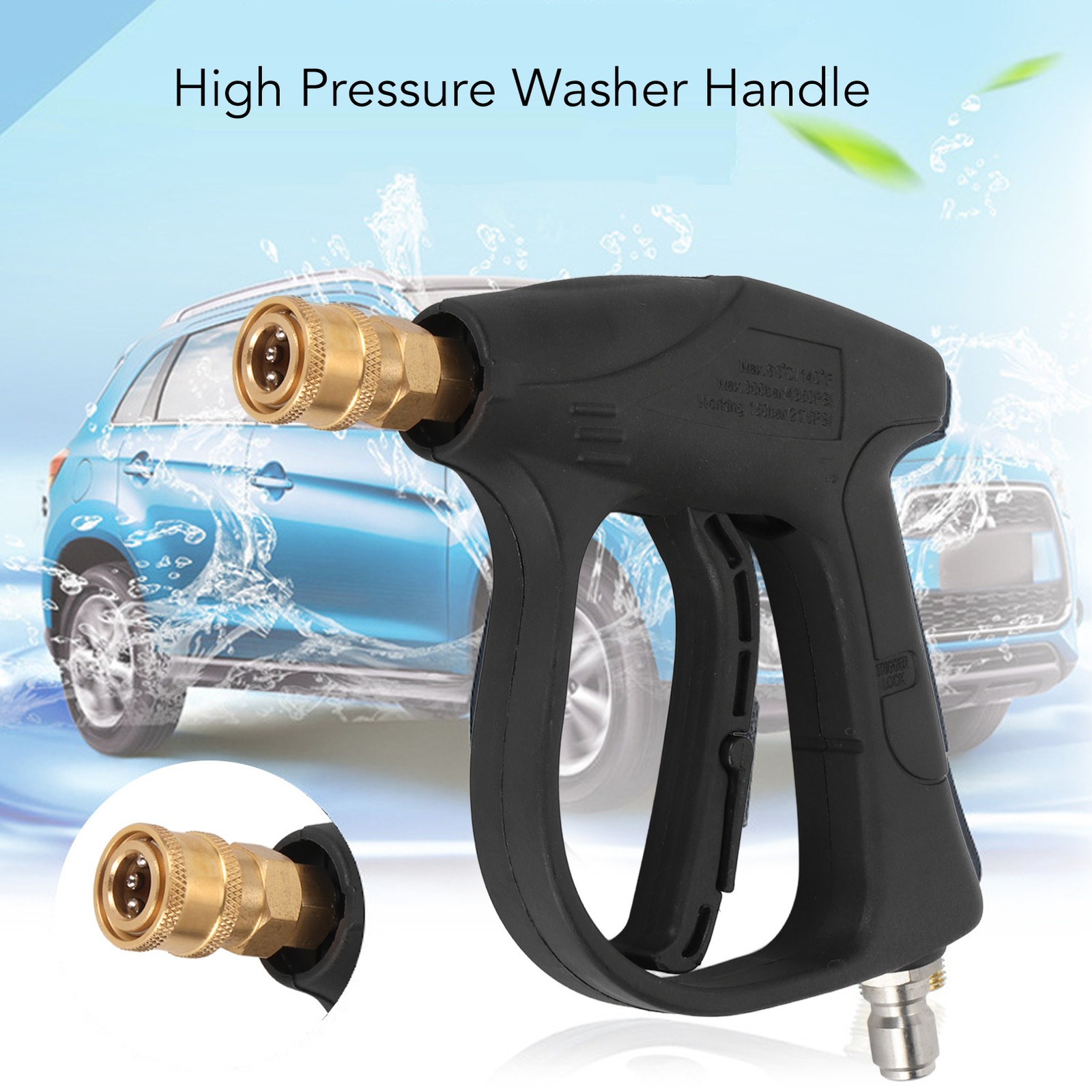High Pressure Washer Handle Pure Copper Spool 4350PSI Pressure Washer Spraye Y