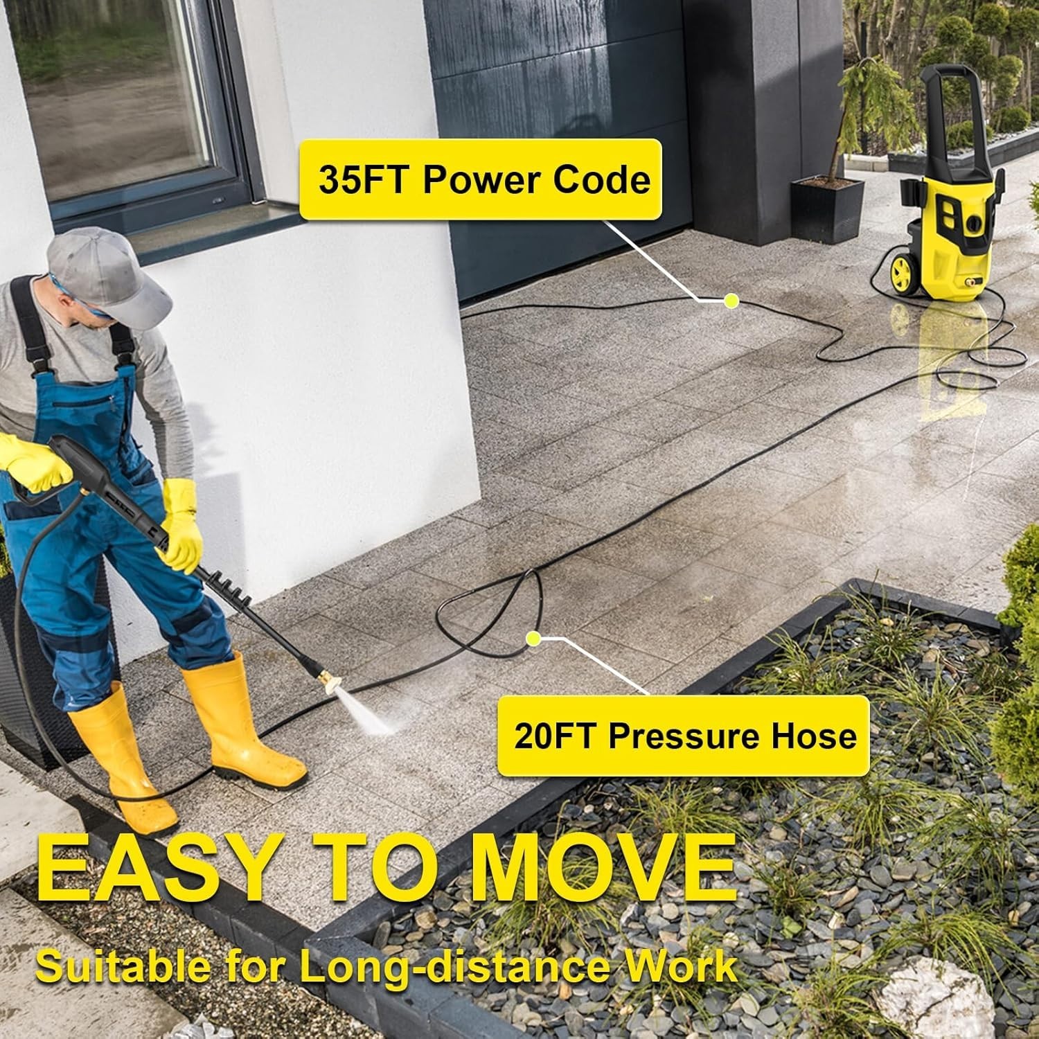 Acquax Electric Pressure Washer 4300 PSI 2.8 GPM High Pressure Washer Power Wash