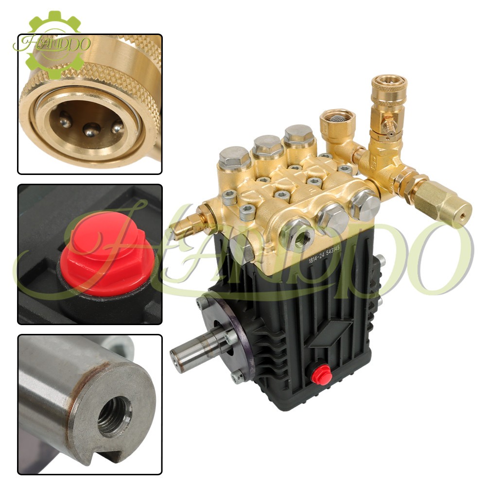 4.9GPM 3600 PSI 24mm Solid Shaft Belt Drive Pressure Power Washer Pump