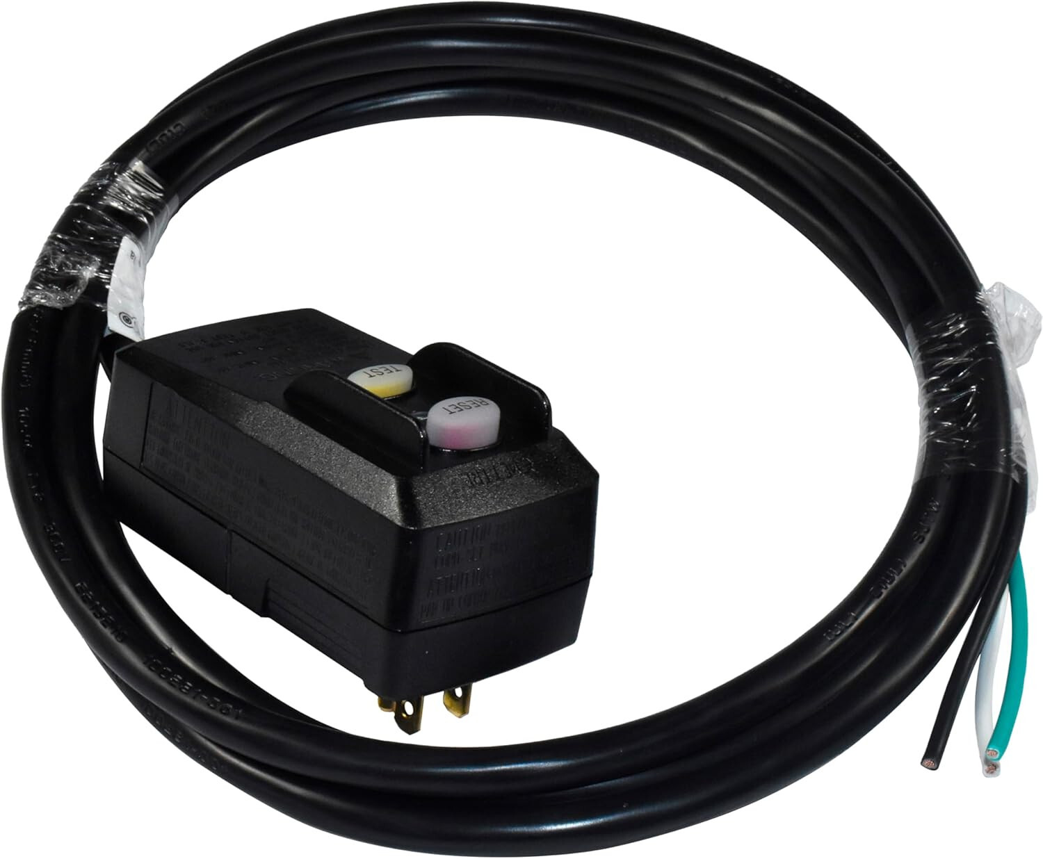 HQRP GFCI AC Power Cord Auto Reset 15A for Power Pressure Washer Pool Pump 7.5ft