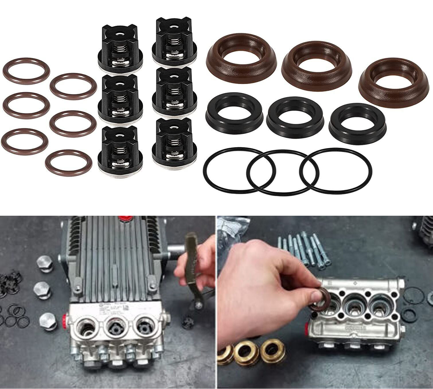 AR1828 Check Valve Kit & AR1857 Pressure Washer Packing Kit for Annovi Reverberi