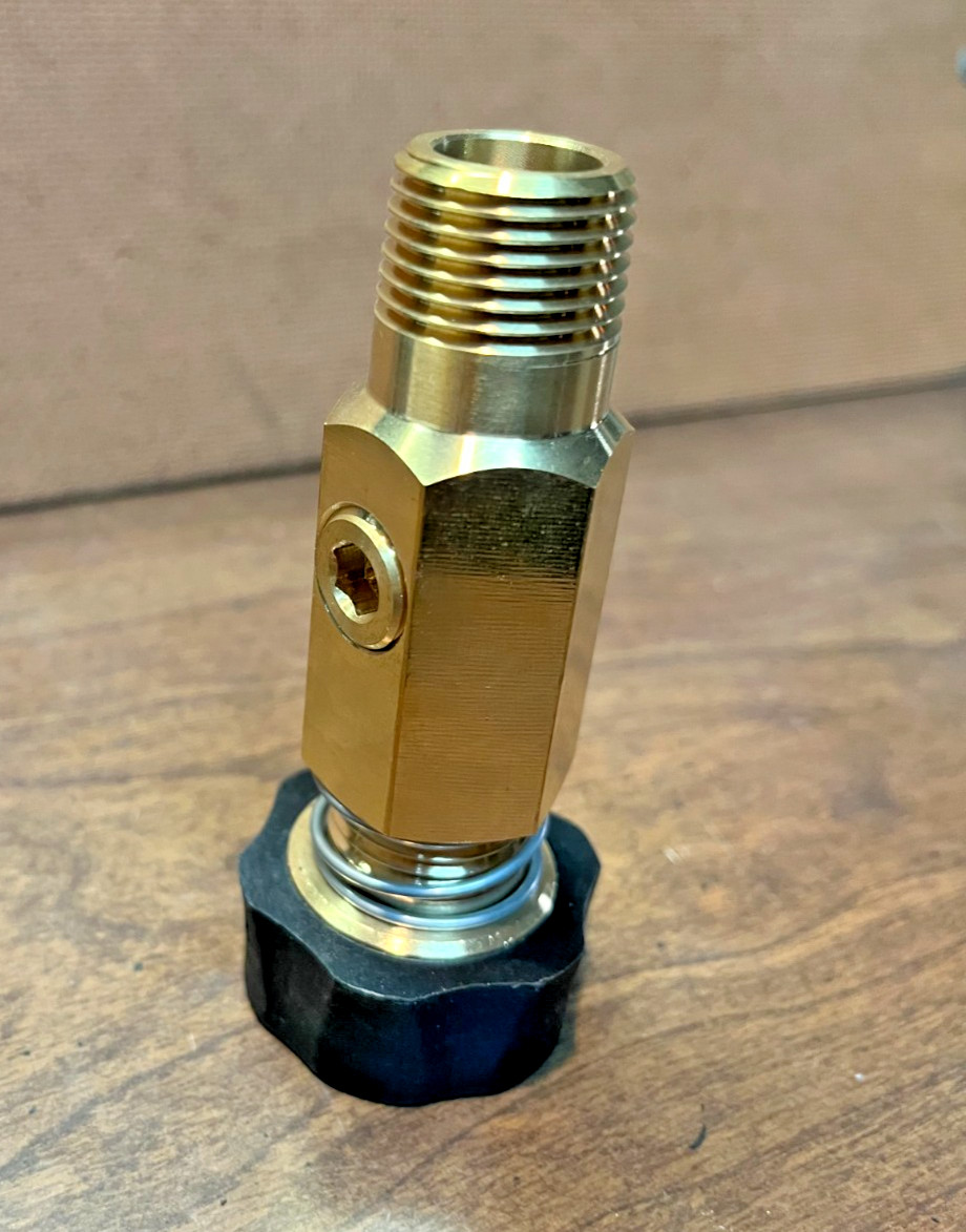 Pressure Washer Inlet Filter 3/4″ Garden Hose 1/2″ NPT Screen 1/4″ Bypass Brass