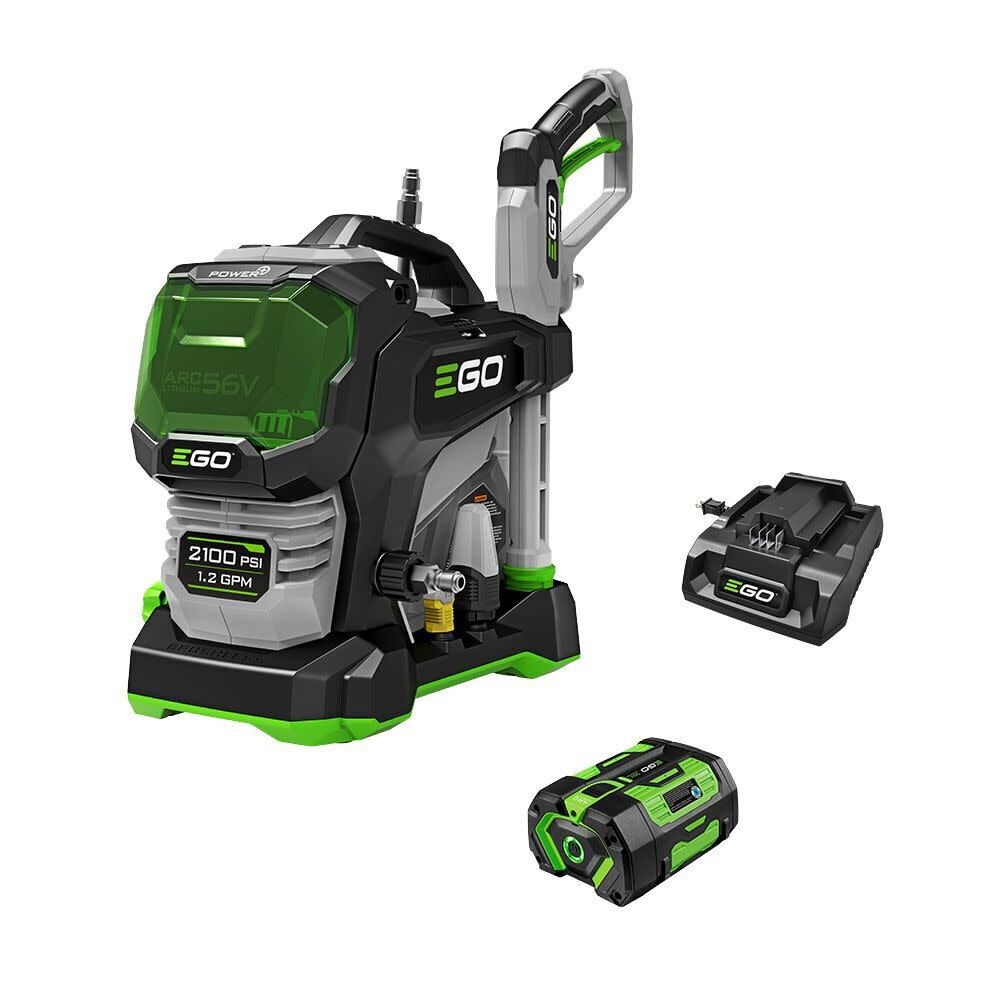EGO Power+ HPW2105 2100 PSI Compact Cordless Pressure Washer w/ 6.0 Ah Battery
