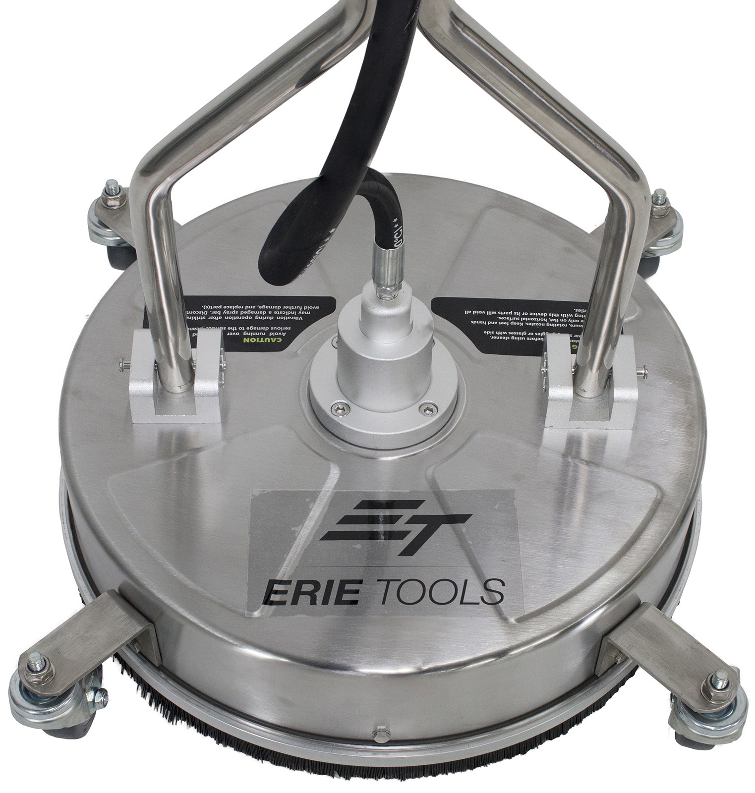 Erie Tools 18″ Stainless Steel Pressure Washer Flat Surface Cleaner with Wheels