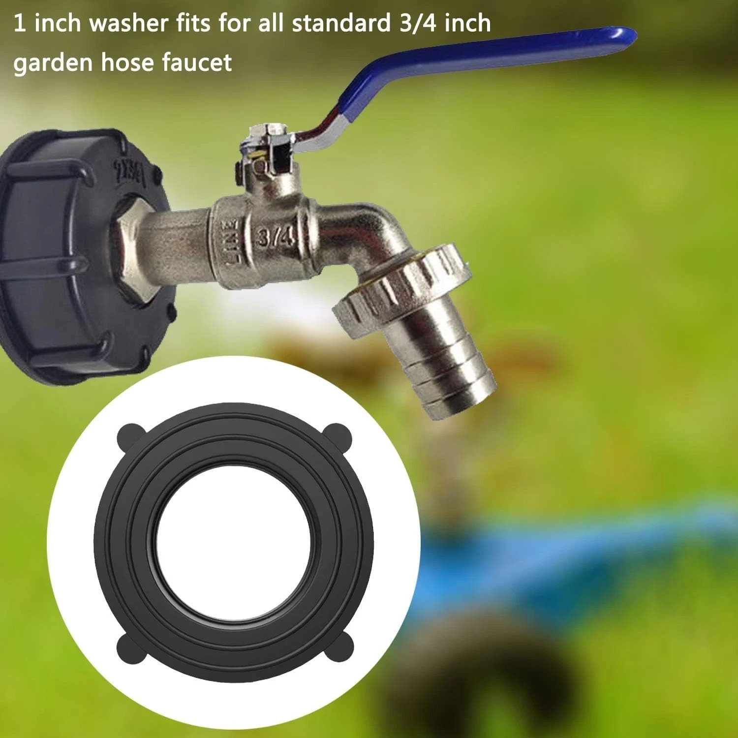 Vetico Garden Hose Washer Heavy Duty Rubber Washer Seals Fit All Standard 3/4 In