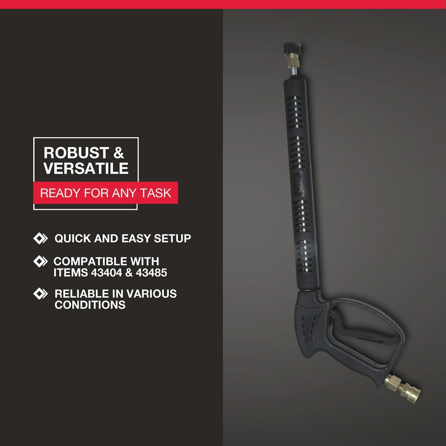 5000 PSI Pressure Washer Trigger Spray Gun/Lance Combo, 10.5 GPM, 22mm Outlet
