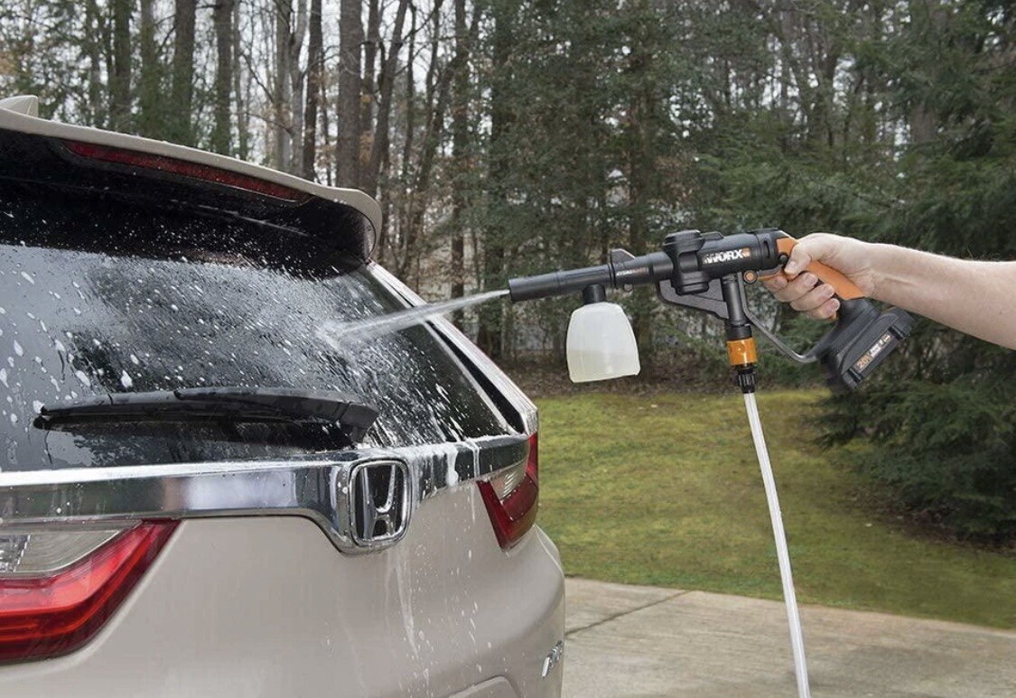 WORX Hydroshot 320psi 20V Cordless Portable Power Cleaner w/ Accessories For Car