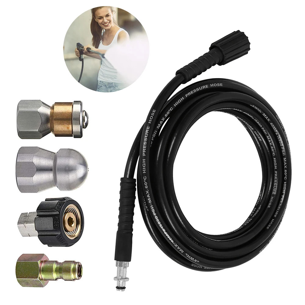 High Pressure Car Washer Hose Steel Wire Braid Car Washer Pipe Extension Hose Wa