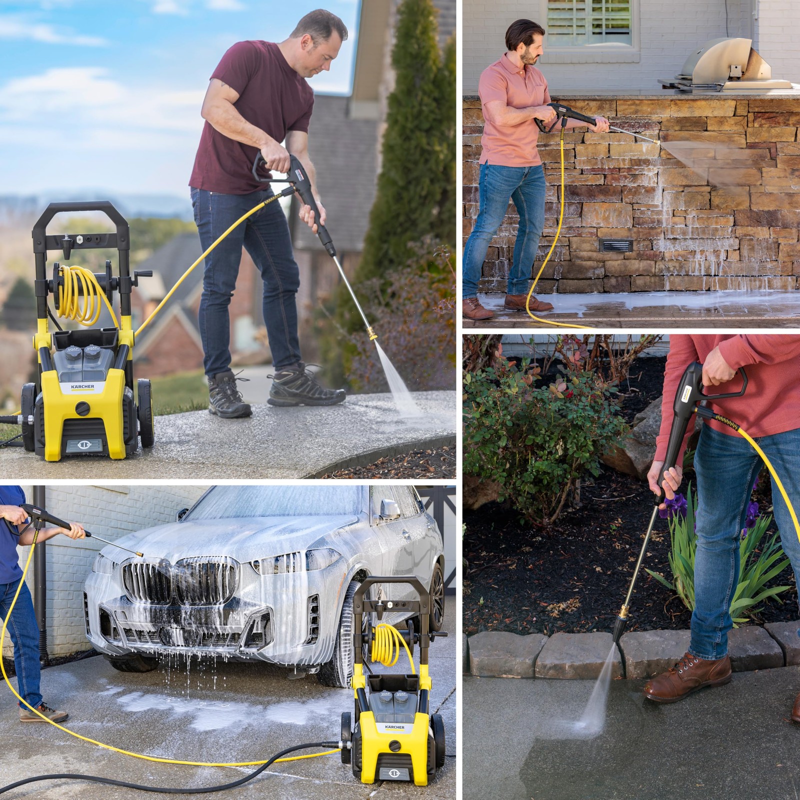 Kärcher Pressure Washer K2300PS, CETA Certified, 4 Spray Nozzles, Detergent T…