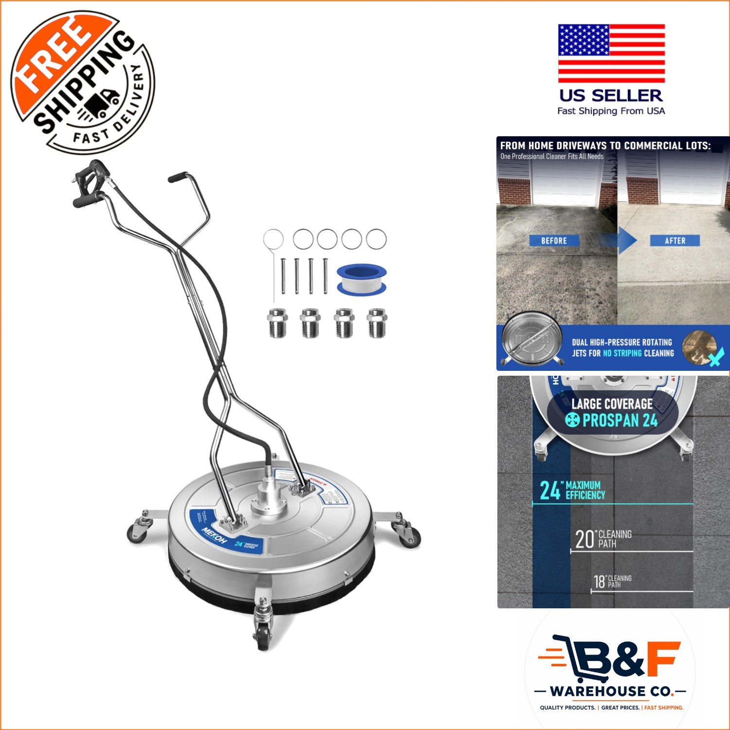 ProSpan 24″ Heavy Duty Surface Cleaner – Delivering Professional Results at Home