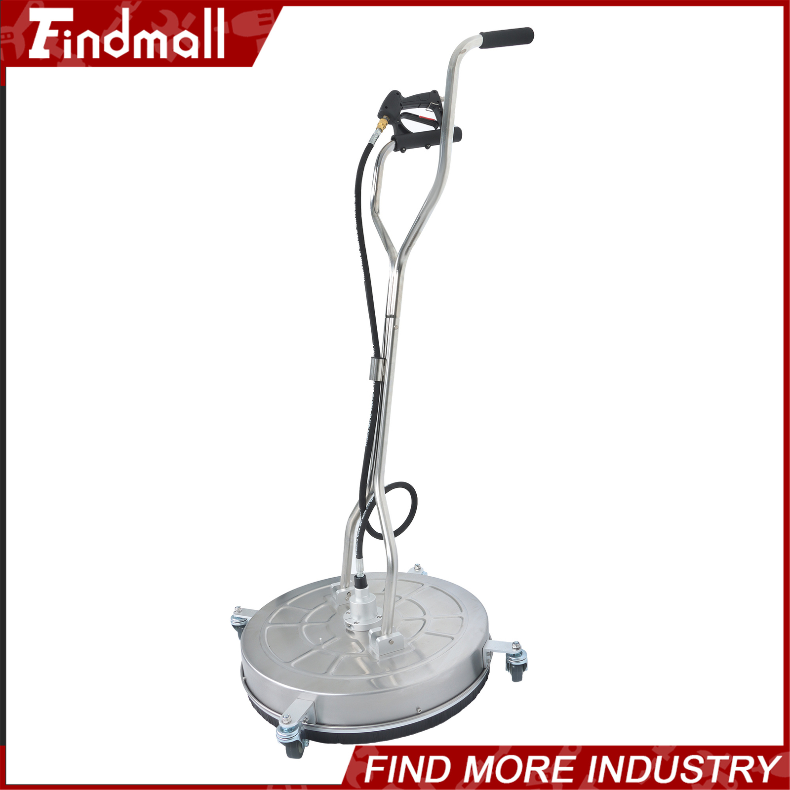 Findmall 24″ Pressure Washer Surface Cleaner w/ Handles & Wheels Quick Connect