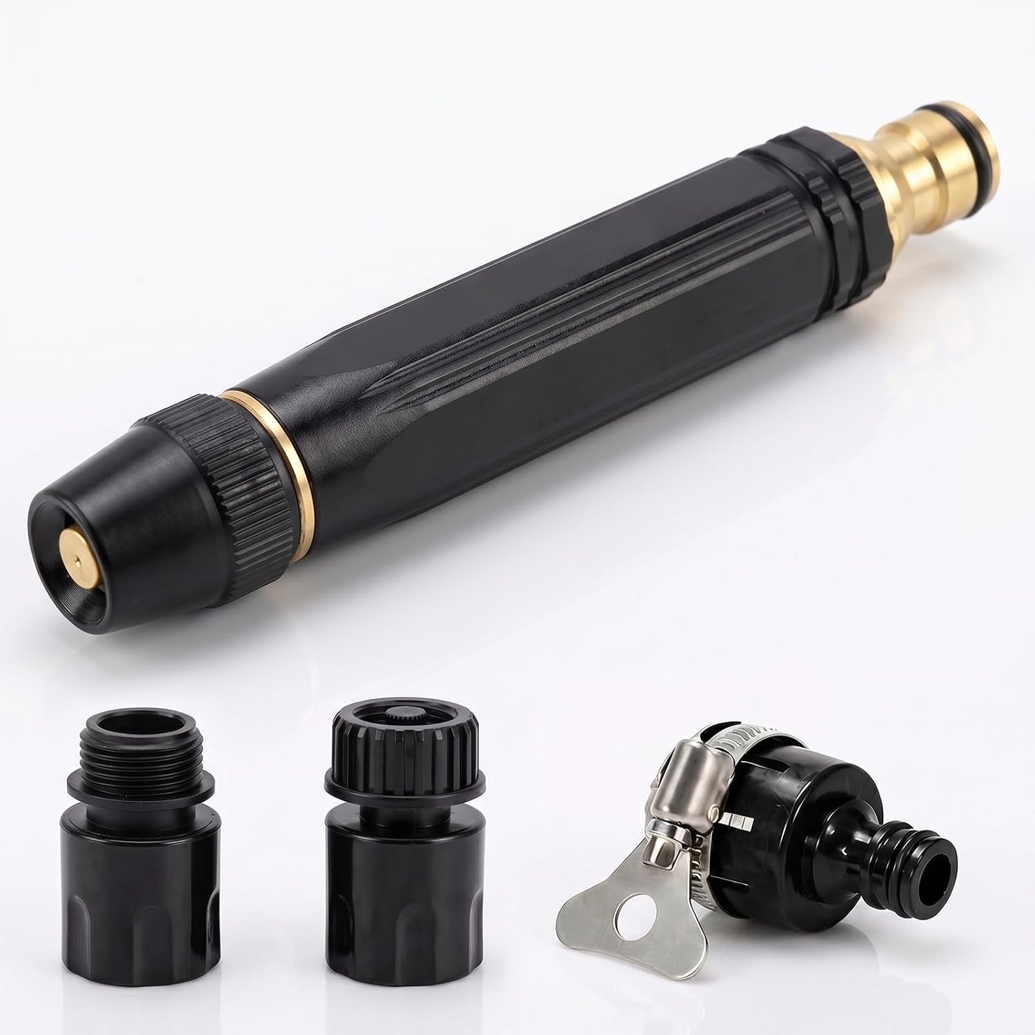 5-in-1 High Pressure Hose Nozzle,PowerJet High Pressure Water Gun,Garden Hose