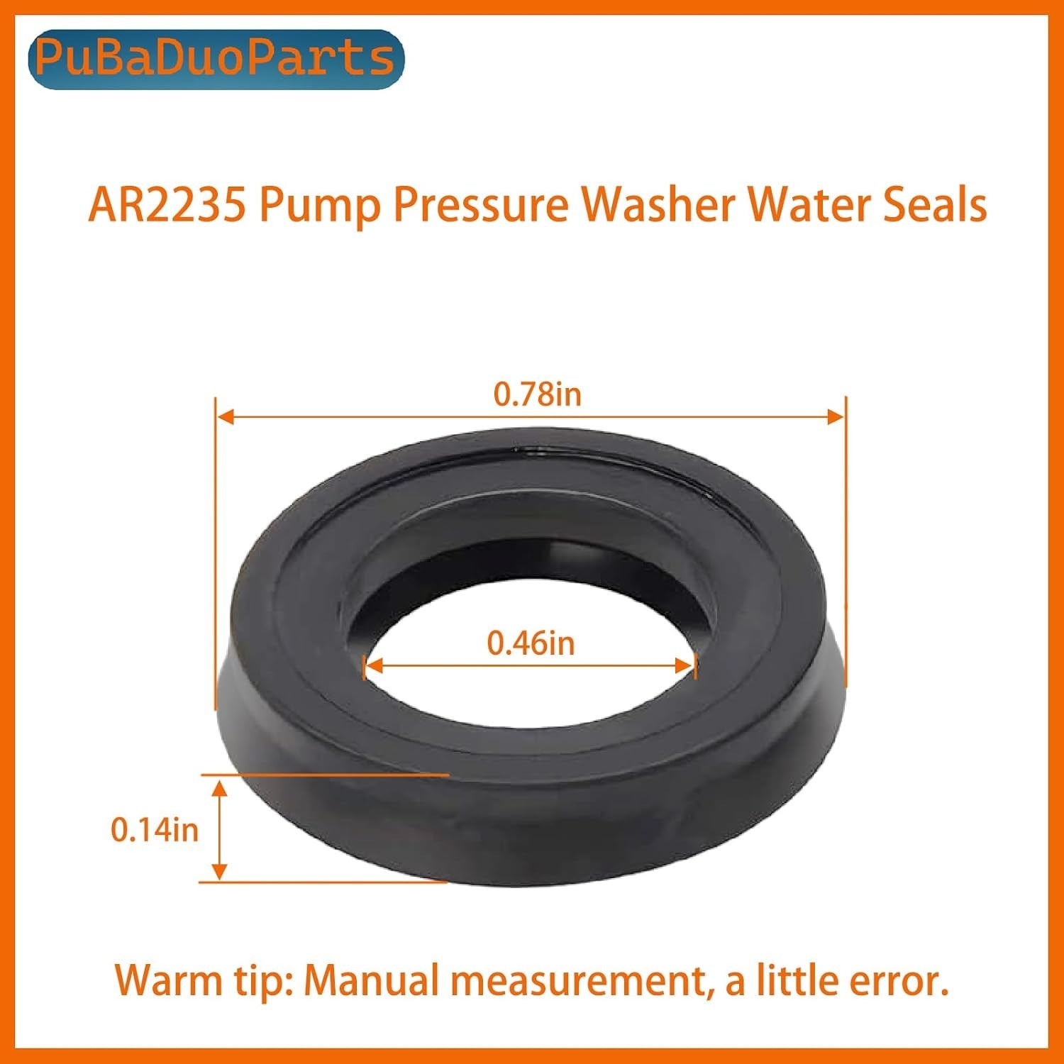 AR2235 Water Seal Kit 6 Pack Pressure Washer Pump Replacement