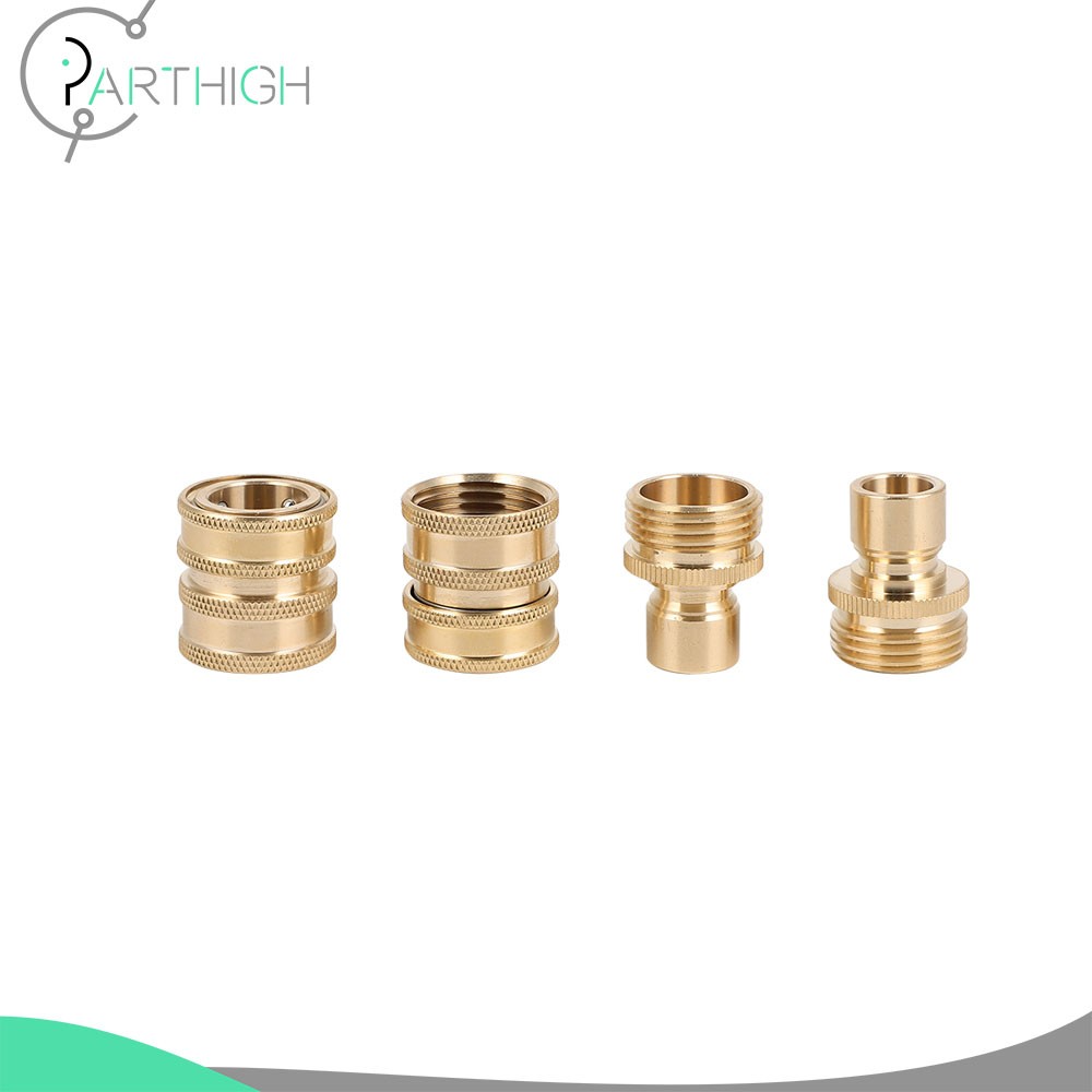 3/4″ Garden Hose Solid Brass Quick Connect Water Female Male Connector Set US
