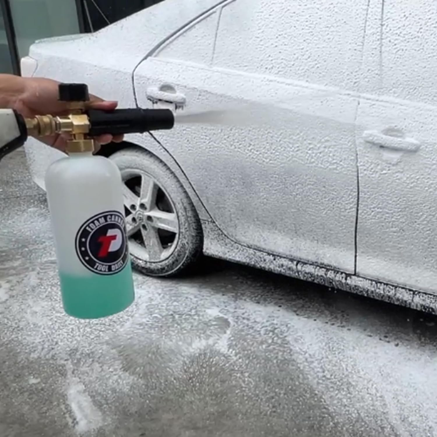 1L Foam Cannon Replacement Bottle with Straw – Ideal for Car Wash & Detailing