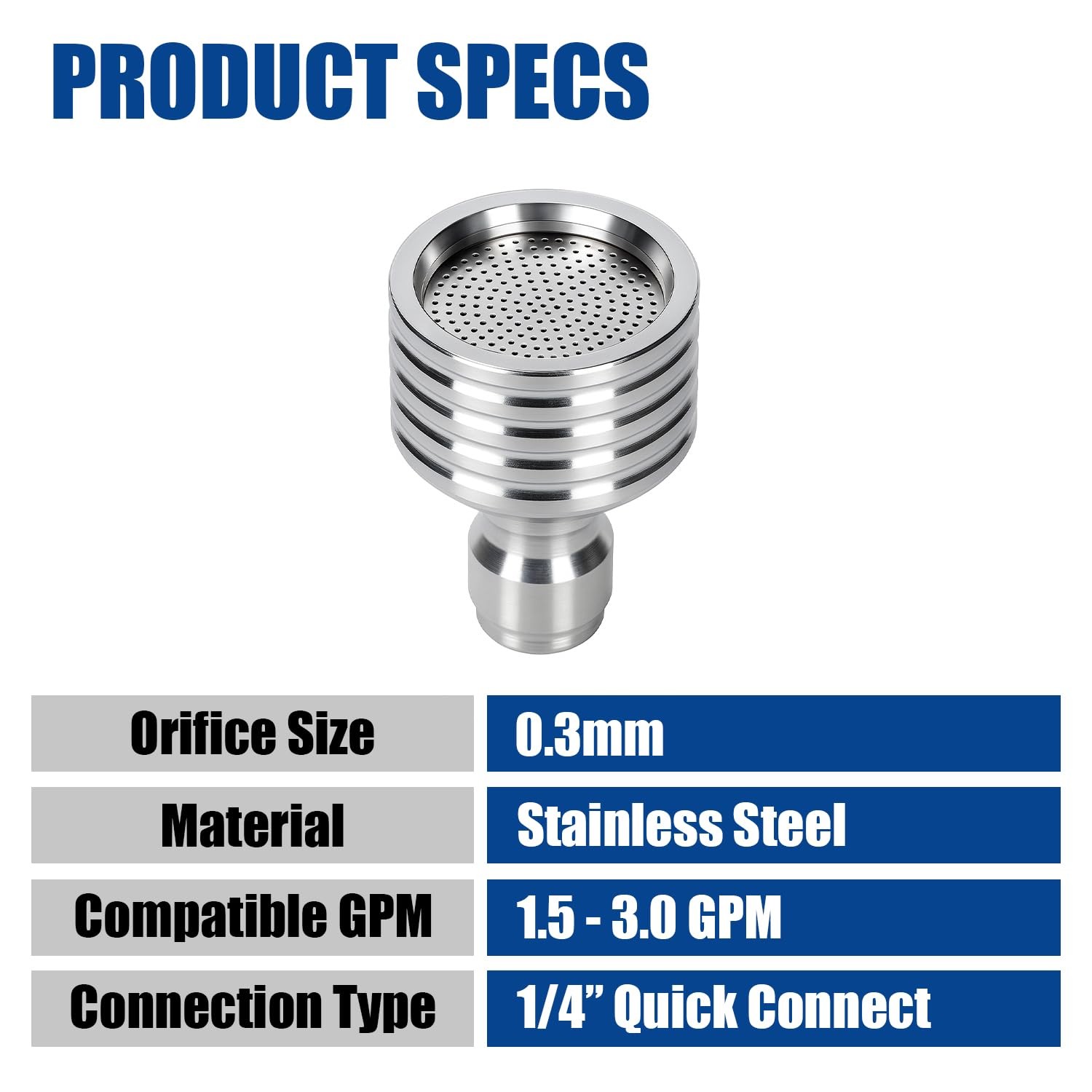 Pressure Washer Nozzle Tips Soft Wash Shower Nozzle with 1/4” Quick Connect …