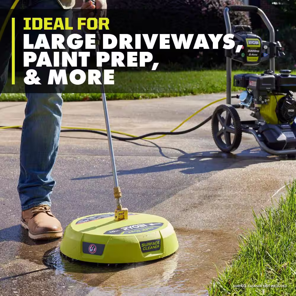 3300 PSI 2.4 GPM Cold Water Gas Pressure Washer with 212Cc Engine and 15 In. Sur