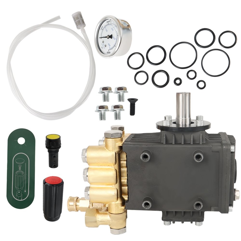 24mm 3600 PSI 4.9GPM Pressure Power Washer Pump Solid Shaft Belt Drive