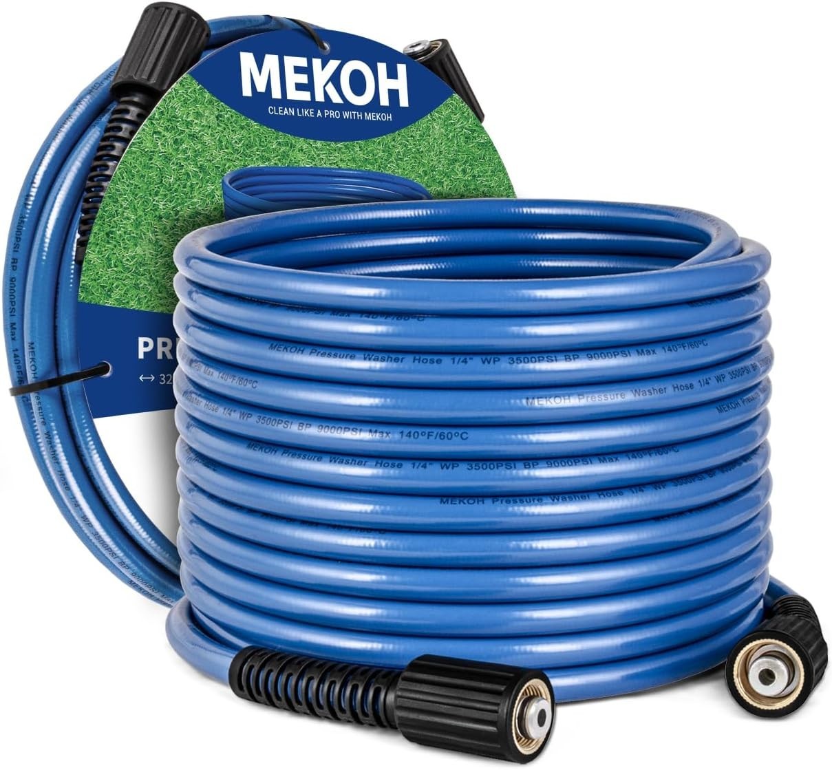 32ft Kink-Free Pressure Washer Extension Hose – Perfect for Car and Garden Wash