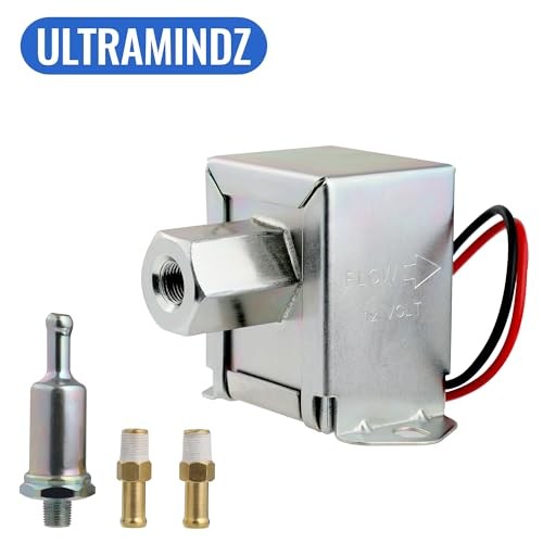 Universal Electric Inline Fuel Pump Low Pressure 4.5-7 psi 12V 4.5-7 PSI