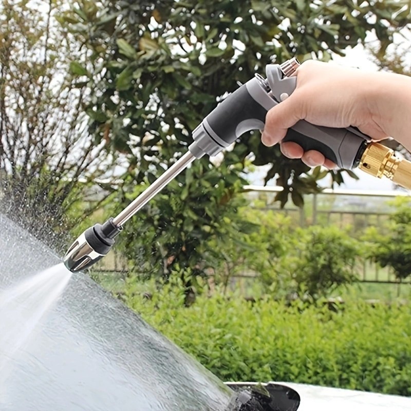 Pressure Washer Gun 360° Rotating Nozzle 4 Spray Modes Car Garden Cleaning Tool