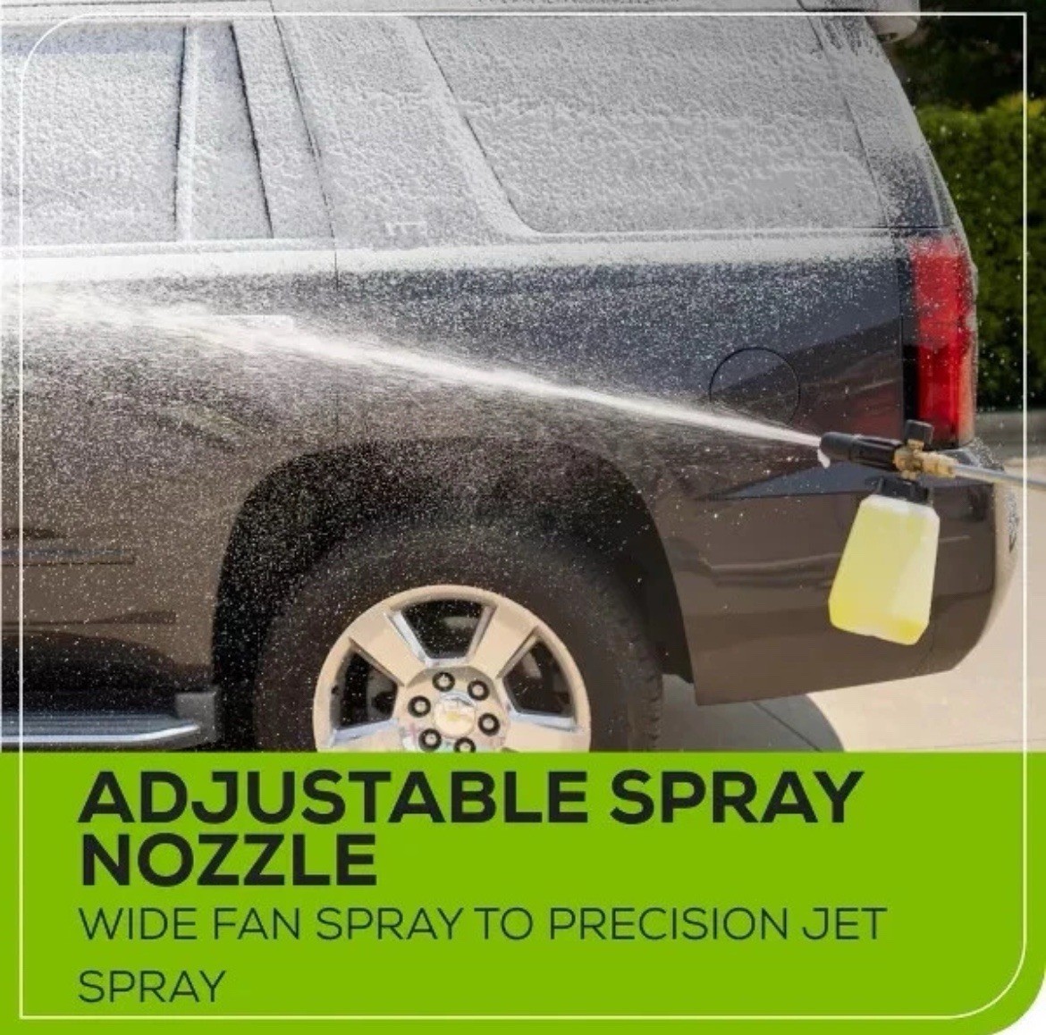 Greenworks Premium Foam Cannon 3700 PSI Adjustable Spray Nozzle