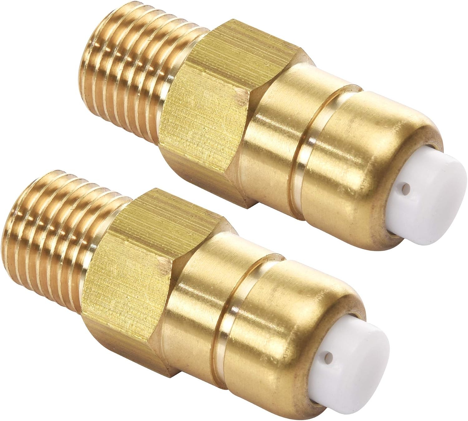 Tool DailyThermal Release Valve for Pressure Washer Pump1/4Inch NPT Brass 2 Pack