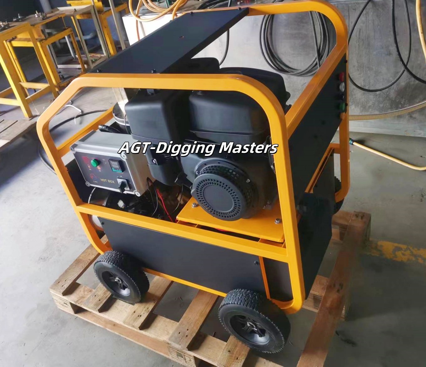 AGT 4000 PSI Hot Water Pressure Washer 13HP Gas Units – Diesel-fired Burner