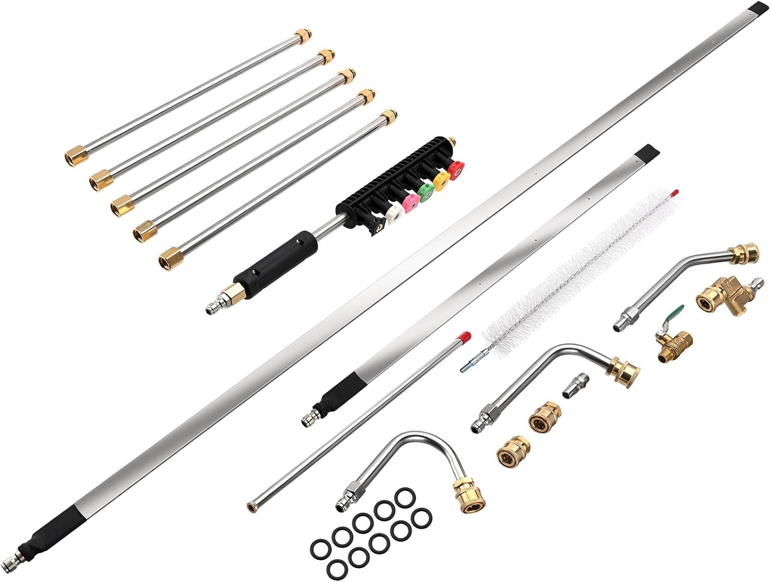 47″ &24″ Radiator Cleaning Wand Set, Pressure Washer Extension Wand Cleaning