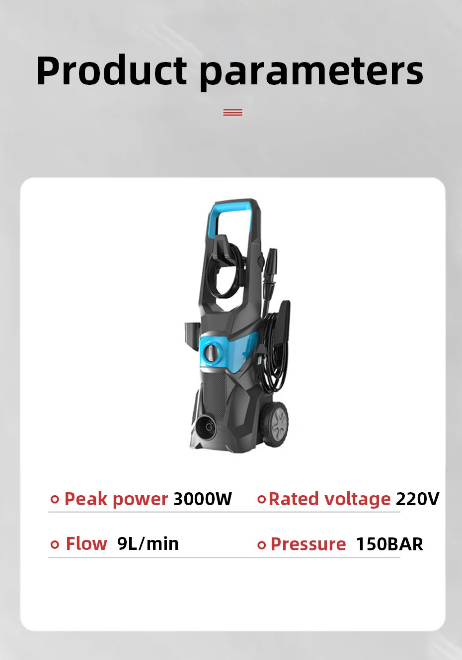 Portable High Pressure Car Washer – Automatic Household Cleaning Machine 220v