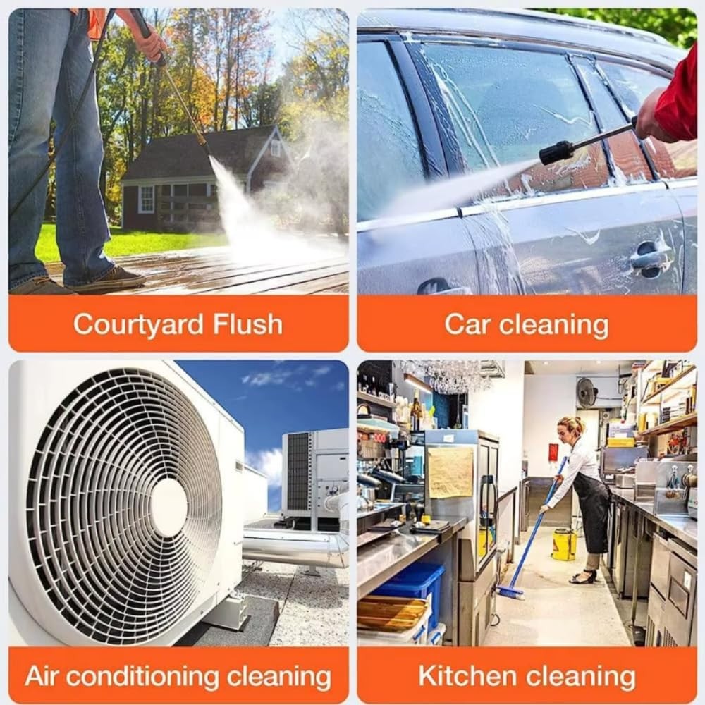 Cordless High Pressure Car Washer Portable Cleaner Electric Jet Spray w/ Battery