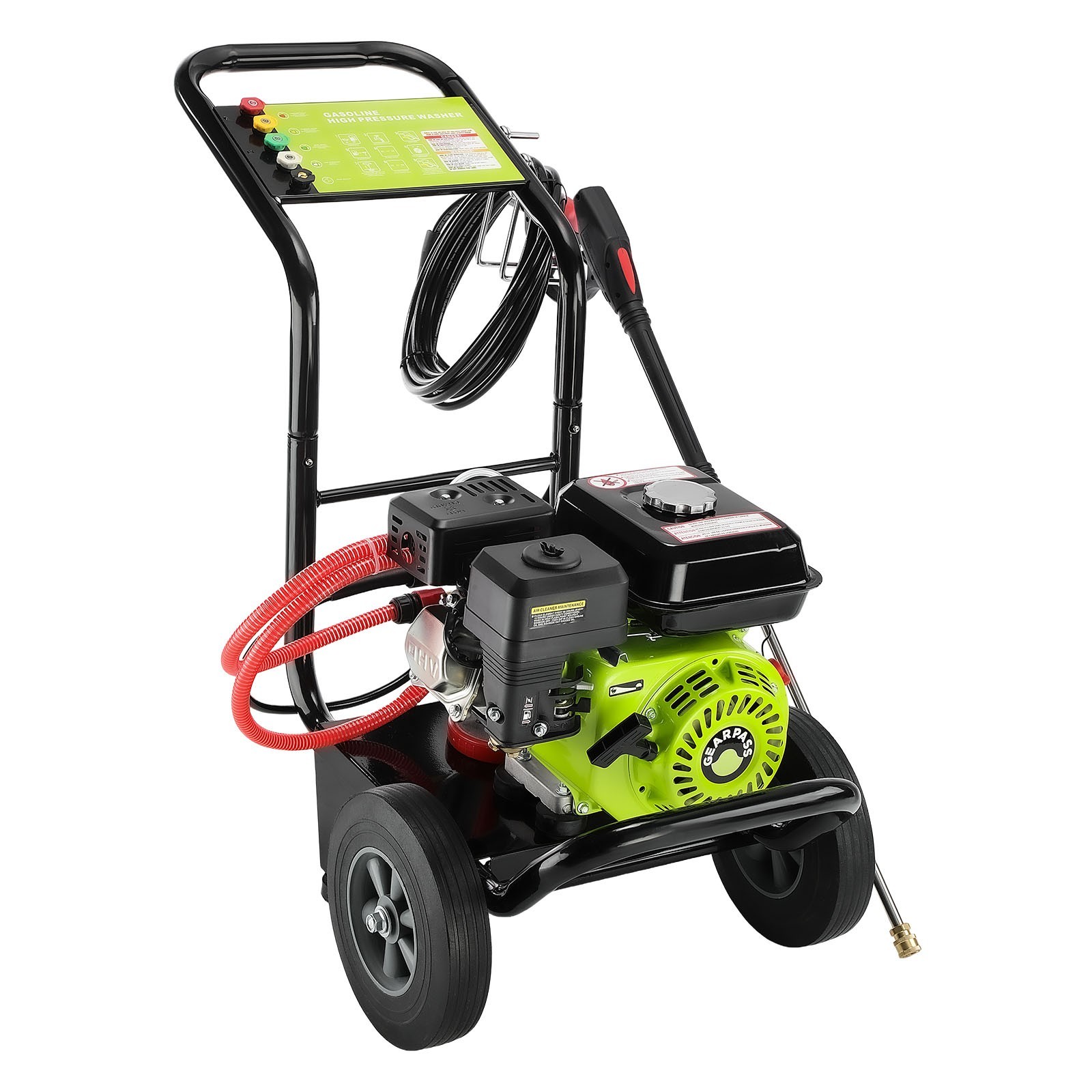 Gas Pressure Washer Gas Powered Washer 3500 PSI/240BAR 2.6 GPM 212cc 5 Nozzles