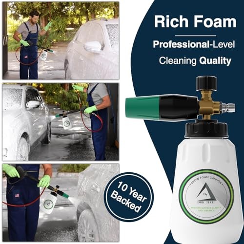 Green Pro Grade 1.1mm Orifice Foam Cannon for Pressure Washer