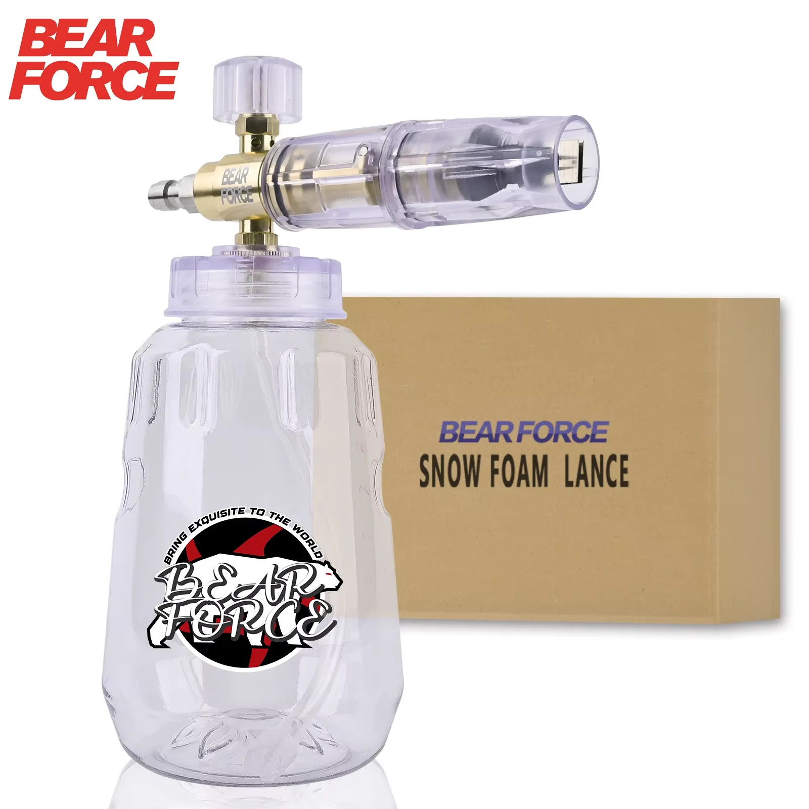 Pressure Washer Foam Cannon Adjustable Foam Lance 1/4 Quick Connector Home Car W