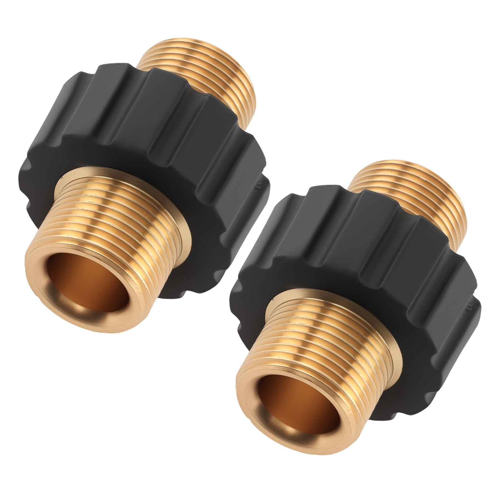 2x Brass Pressure Washer Adapter M22 14mm Male Quick Connect Thread