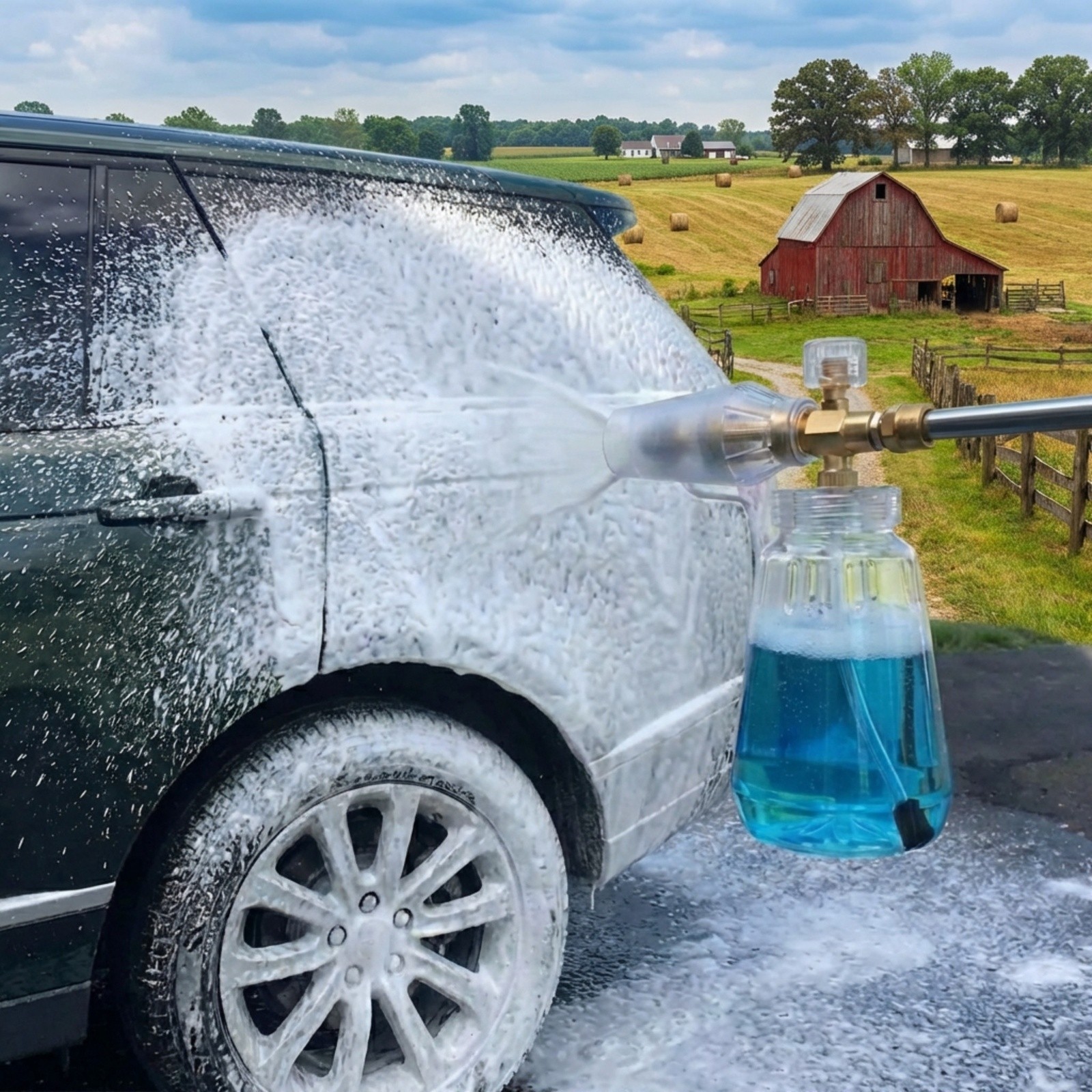 Foam Cannon for Pressure Washer, Snow Clear Foam Cannon for Car Wash, Stainless