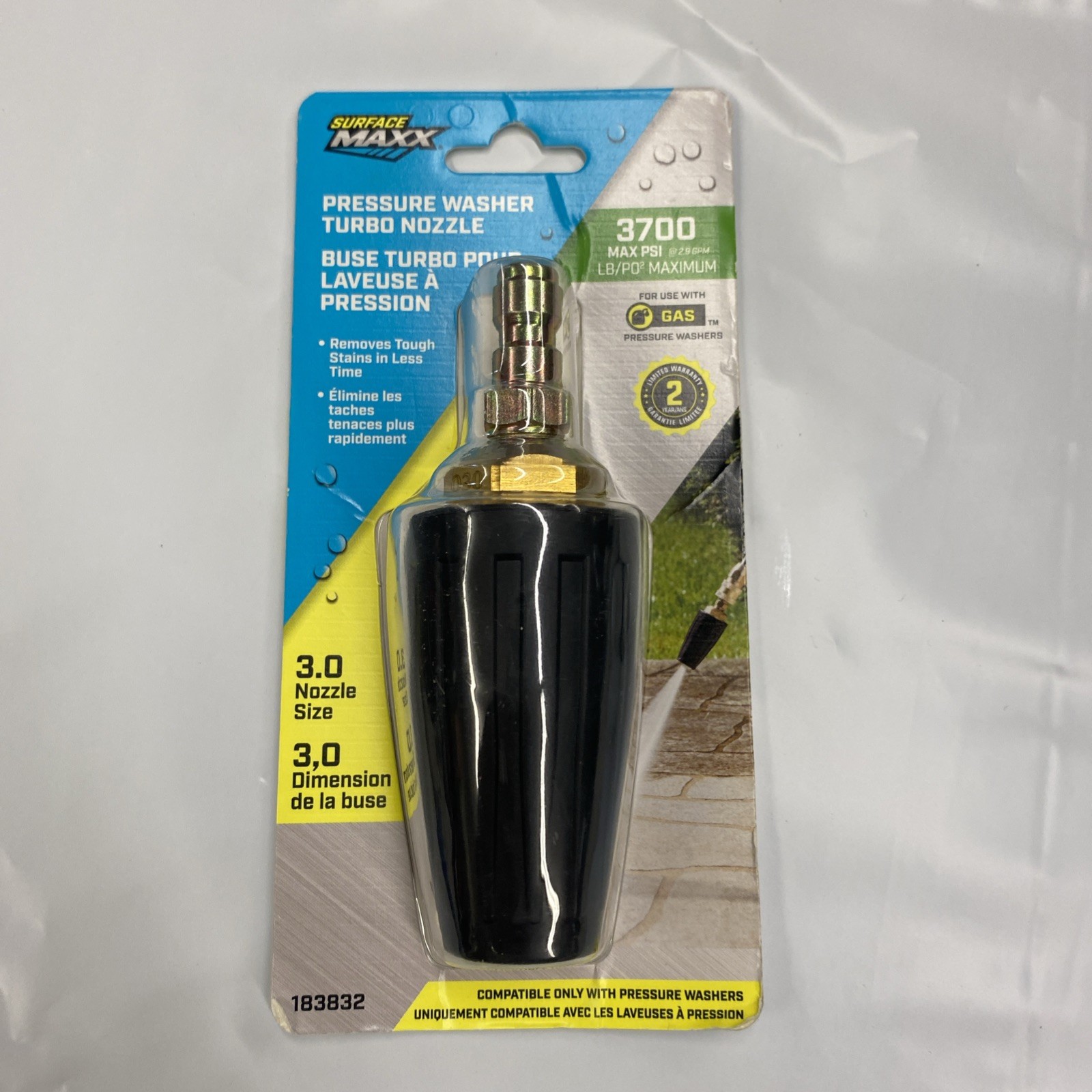 NEW Surface Maxx Turbo Nozzle 3600 PSI Pressure Washer Nozzle 0183832