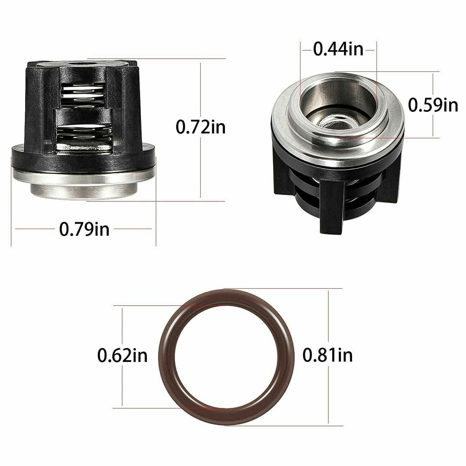 AR1828 Check Valve + AR1857 Packing Kit For Annovi Reverberi 18mm XR RK RKA RKV