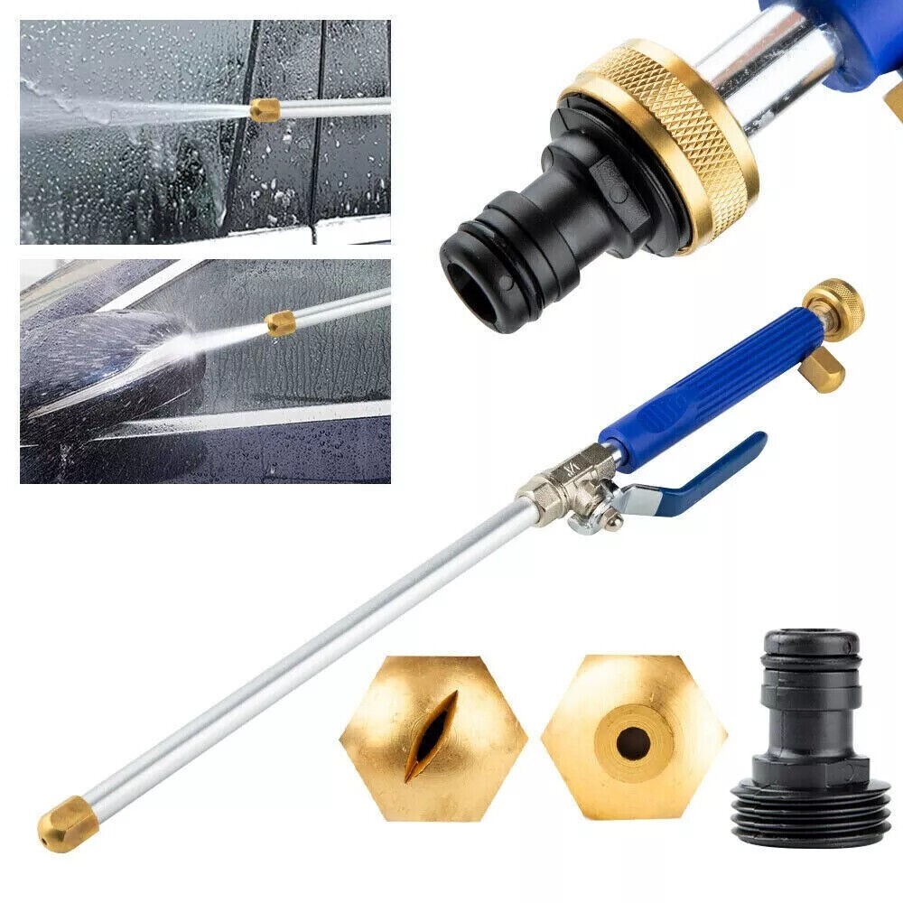 Hydro Jet High Pressure Power Washer Water Spray Gun Nozzle For Garden Car Hose