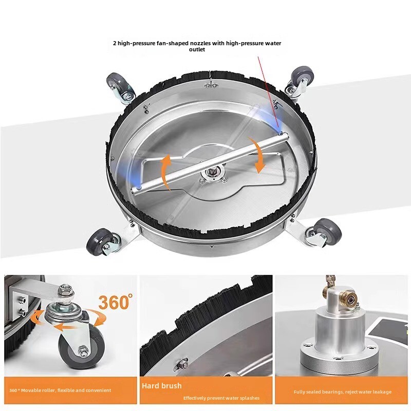 Stainless steel washing washer property garden cleaning 16.5 inch floor washer