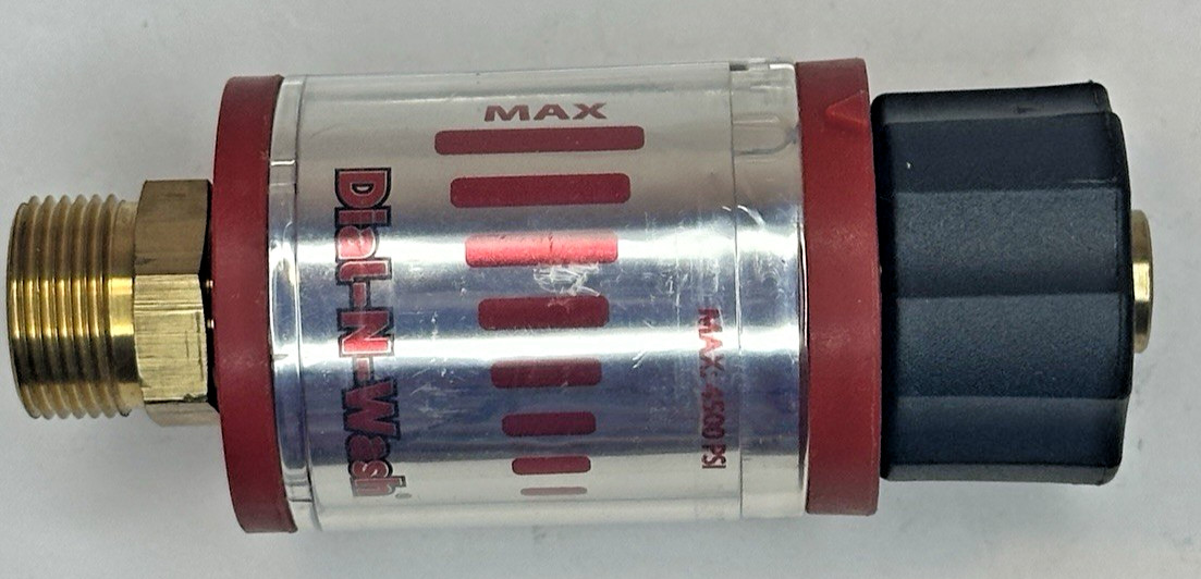 Adjustable Pressure Regulator 1000-4500 PSI MAX Univ Gas Washer Easy Connect